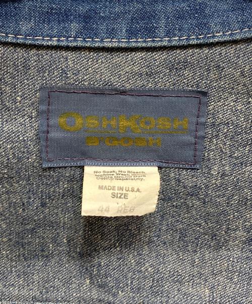 OSH KOSH B'gosh（オシュコシュ ビゴッシュ）OSH KOSH B'gosh (オシュコシュ ビゴッシュ) ZIP UP DENIM JACKET インディゴ サイズ:44の古着・服飾アイテム