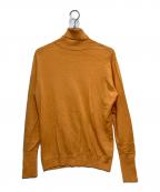 UNFOLLOWアンフォロー）の古着「【FOLL / フォル】washable wool turtleneck sweater」｜オレンジ