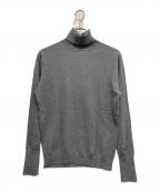 UNFOLLOWアンフォロー）の古着「【FOLL / フォル】washable wool turtleneck sweater」｜グレー