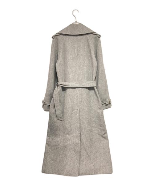 RALPH LAUREN Purple Label（ラルフ ローレン パープル レーベル）RALPH LAUREN Purple Label (ラルフ ローレン パープル レーベル) カシミヤブレンドロングコート ライトグレー サイズ:6の古着・服飾アイテム