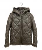 NO ID.ノーアイディー）の古着「ラムレザージャケット」｜ブラウン