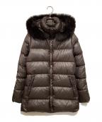 DUVETICAデュベティカ）の古着「ォックスファーナイロンダウンジャケット」｜ブラウン