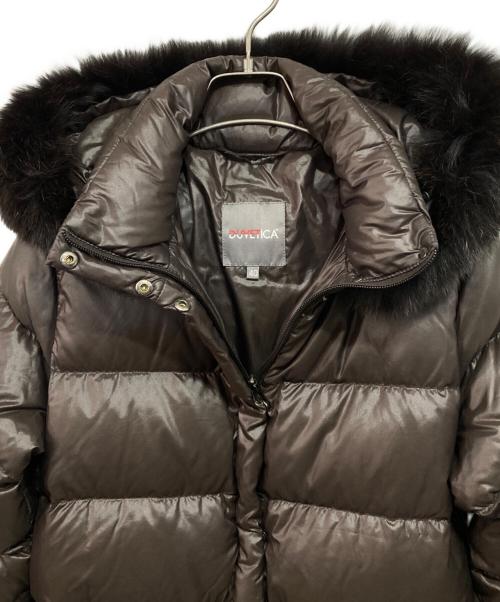 DUVETICA（デュベティカ）DUVETICA (デュベティカ) ォックスファーナイロンダウンジャケット ブラウン サイズ:40の古着・服飾アイテム