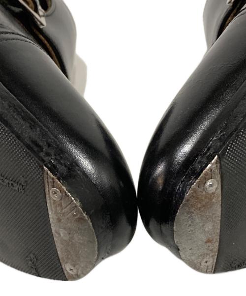 MEERMIN（メルミン）MEERMIN (メルミン) ダブルモンクストラップレザーシューズ ブラック サイズ:6 1/2の古着・服飾アイテム