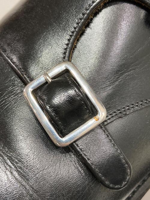 MEERMIN（メルミン）MEERMIN (メルミン) ダブルモンクストラップレザーシューズ ブラック サイズ:6 1/2の古着・服飾アイテム