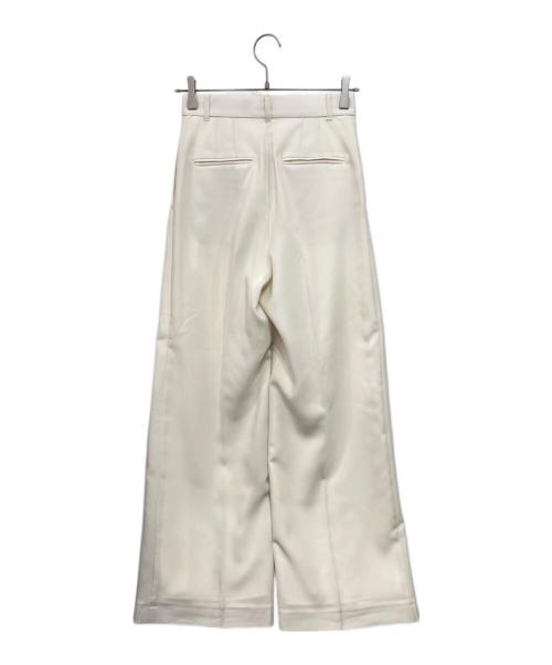 anuans（アニュアンス）anuans (アニュアンス) ツータックワイドパンツ ホワイト サイズ:Mの古着・服飾アイテム