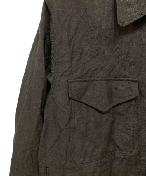 UNITED TOKYO（ユナイテッドトーキョー）UNITED TOKYO (ユナイテッドトーキョー) WOOL LINEN CPOブルゾン ブラック サイズ:1の古着・服飾アイテム