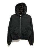 PUBLIC TOKYOパブリックトウキョウ）の古着「PUBLIC SWEATジップパーカー」｜ブラック