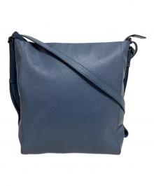 MOTHERHOUSE（マザーハウス）の古着「レザーショルダーバッグ」｜ブルー