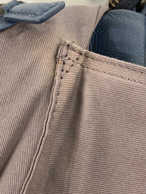 MOTHERHOUSE（マザーハウス）MOTHERHOUSE (マザーハウス) レザーショルダーバッグ ブルーの古着・服飾アイテム