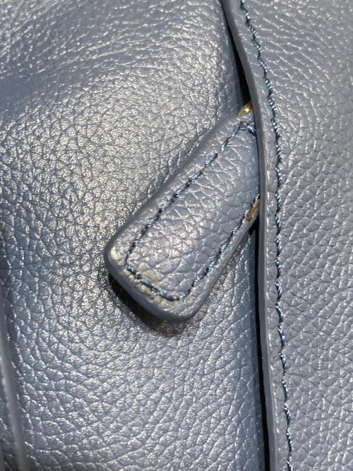 MOTHERHOUSE（マザーハウス）MOTHERHOUSE (マザーハウス) レザーショルダーバッグ ブルーの古着・服飾アイテム