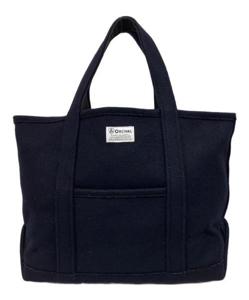 ORCIVAL（オーシバル）ORCIVAL (オーシバル) メルトントートバッグ ネイビーの古着・服飾アイテム