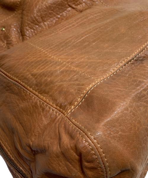 jerome dreyfuss（ジェロームドレイフェス）jerome dreyfuss (ジェロームドレイフェス) レザーショルダーバッグ ブラウンの古着・服飾アイテム