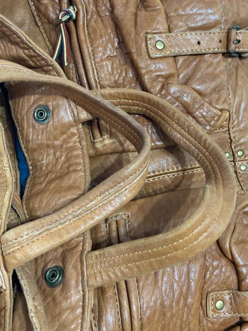 jerome dreyfuss（ジェロームドレイフェス）jerome dreyfuss (ジェロームドレイフェス) レザーショルダーバッグ ブラウンの古着・服飾アイテム