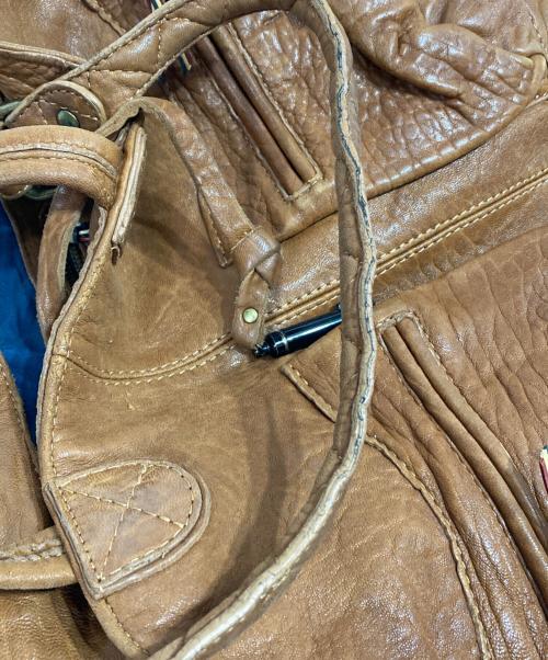 jerome dreyfuss（ジェロームドレイフェス）jerome dreyfuss (ジェロームドレイフェス) レザーショルダーバッグ ブラウンの古着・服飾アイテム