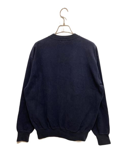 Burberry's（バーバリー）Burberry's (バーバリーズ) ロゴ刺繍スウェットプルオーバー ネイビー サイズ:Mの古着・服飾アイテム