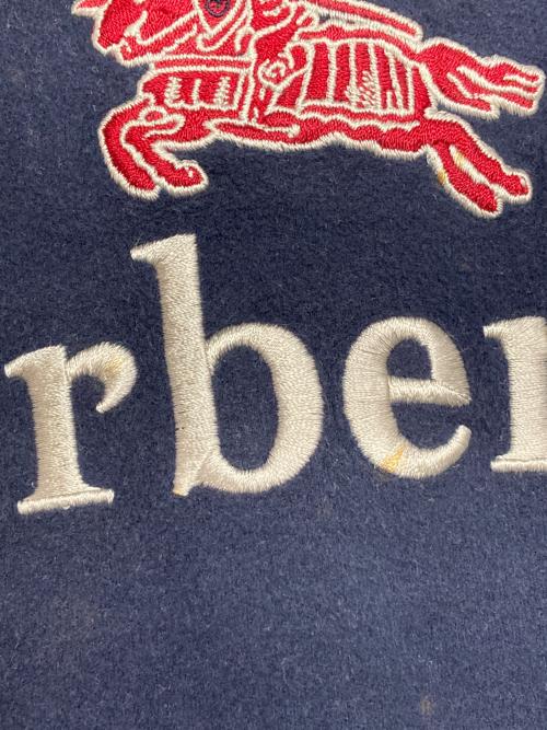 Burberry's（バーバリー）Burberry's (バーバリーズ) ロゴ刺繍スウェットプルオーバー ネイビー サイズ:Mの古着・服飾アイテム