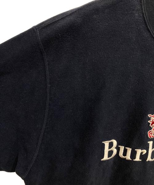 Burberry's（バーバリー）Burberry's (バーバリーズ) ロゴ刺繍スウェットプルオーバー ネイビー サイズ:Mの古着・服飾アイテム