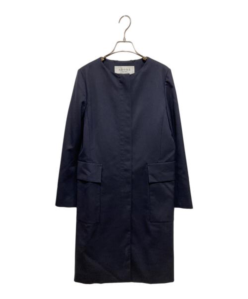 ADORE（アドーア）ADORE (アドーア) ノーカラーコート ネイビー サイズ:38の古着・服飾アイテム