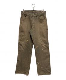 Dickies（ディッキーズ）の古着「ペイントペインターパンツ」｜オリーブ
