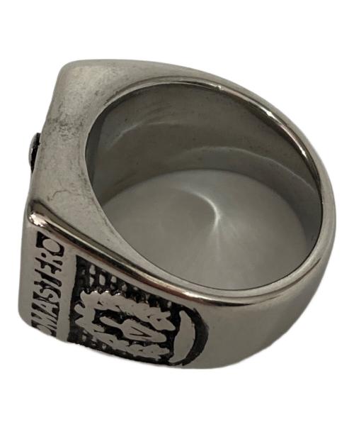 USED（ユーズド）USED (ユーズド) イルミナティモチーフリング ブラック×シルバー サイズ:16号の古着・服飾アイテム