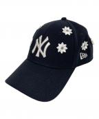 New Era×nick gearニューエラ×ニックギア）の古着「3D FLOWER CAP」｜ネイビー