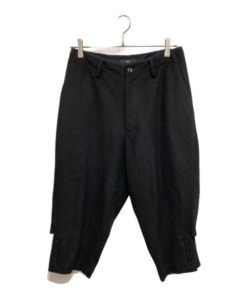 Y's（ワイズ）Y's (ワイズ) ウールクロップドパンツ ブラック サイズ:1の古着・服飾アイテム