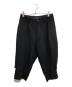 Y's（ワイズ）の古着「ウールクロップドパンツ」｜ブラック