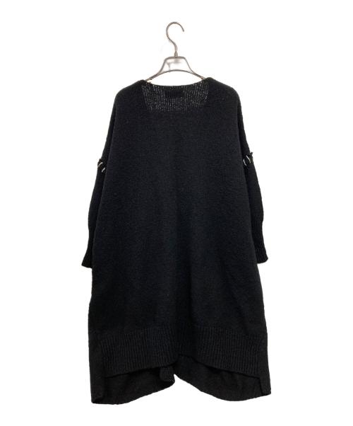 Y's（ワイズ）Y's (ワイズ) ステッチニットカーディガン ブラック サイズ:2の古着・服飾アイテム