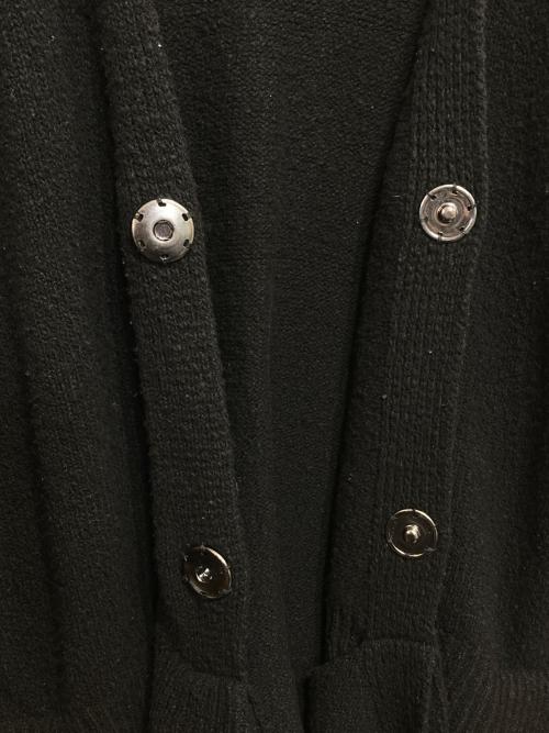 Y's（ワイズ）Y's (ワイズ) ステッチニットカーディガン ブラック サイズ:2の古着・服飾アイテム