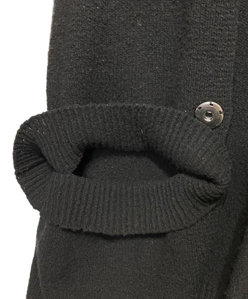 Y's（ワイズ）Y's (ワイズ) ステッチニットカーディガン ブラック サイズ:2の古着・服飾アイテム