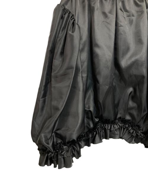 noir kei ninomiya（ノワール ケイ ニノミヤ）noir kei ninomiya (ノワール ケイ ニノミヤ) バルーンフリルスカート ブラック サイズ:Sの古着・服飾アイテム