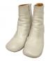 INSCRIRE（アンスクリア）の古着「サイドジップブーツ」｜アイボリー