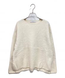 FRAMeWORK（フレームワーク）の古着「FOX/CASHMERE ボートネック プルオーバー」｜ホワイト