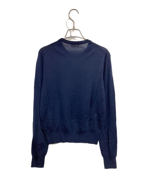 IENA（イエナ）IENA (イエナ) 18Gプレーンクルーネックプルオーバー ネイビー サイズ:Fの古着・服飾アイテム