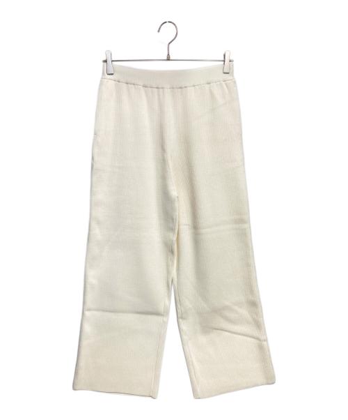 IENA（イエナ）IENA (イエナ) Sn.WEEKEND リブパンツ ホワイト サイズ:36の古着・服飾アイテム