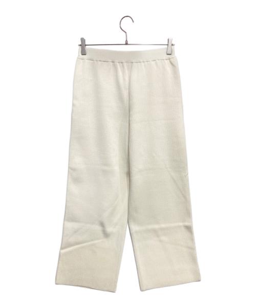 IENA（イエナ）IENA (イエナ) Sn.WEEKEND リブパンツ ホワイト サイズ:36の古着・服飾アイテム