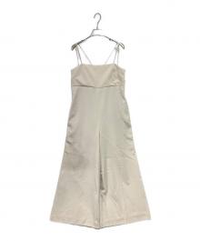 Spick and Span（スピック＆スパン）の古着「ダブルストリングキャミサロペット」｜ベージュ