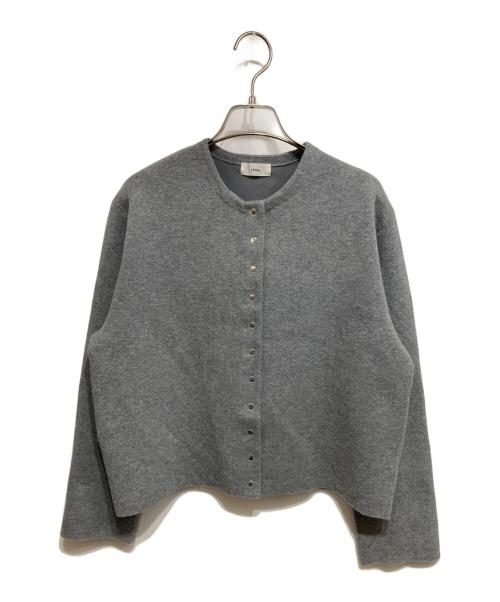 IENA（イエナ）IENA (イエナ) ダブルフェイススナップカーディガン ライトグレー サイズ:記載なしの古着・服飾アイテム