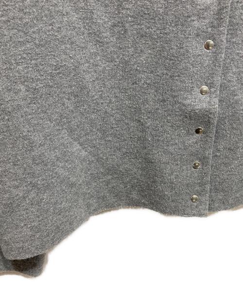 IENA（イエナ）IENA (イエナ) ダブルフェイススナップカーディガン ライトグレー サイズ:記載なしの古着・服飾アイテム