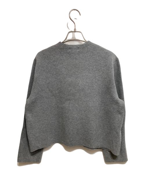 IENA（イエナ）IENA (イエナ) ダブルフェイススナップカーディガン ライトグレー サイズ:記載なしの古着・服飾アイテム