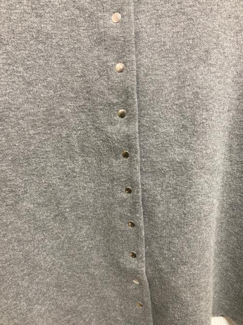 IENA（イエナ）IENA (イエナ) ダブルフェイススナップカーディガン ライトグレー サイズ:記載なしの古着・服飾アイテム