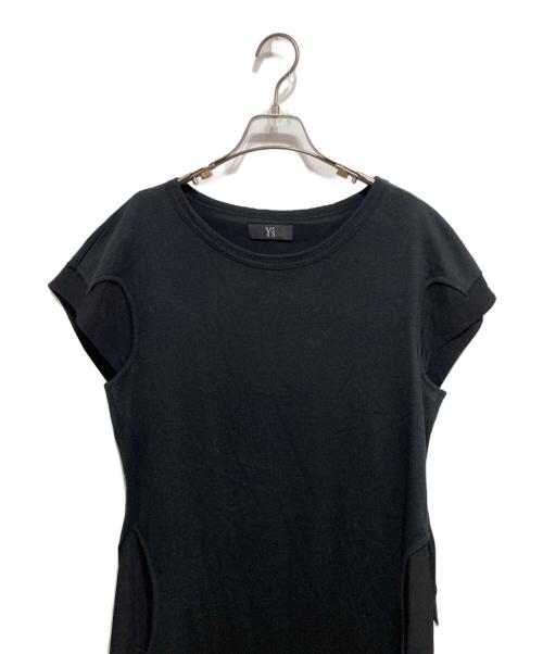 Y's（ワイズ）Y's (ワイズ) レイヤードカットソーワンピース ブラック サイズ:3の古着・服飾アイテム