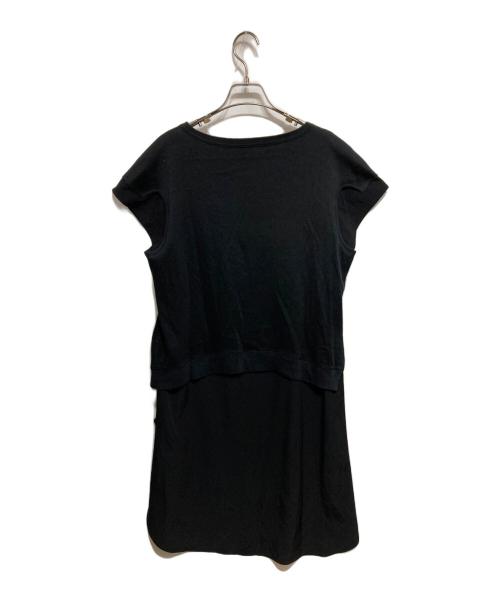Y's（ワイズ）Y's (ワイズ) レイヤードカットソーワンピース ブラック サイズ:3の古着・服飾アイテム