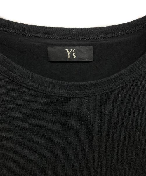 Y's（ワイズ）Y's (ワイズ) レイヤードカットソーワンピース ブラック サイズ:3の古着・服飾アイテム
