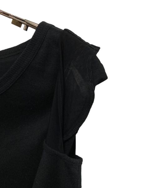 Y's（ワイズ）Y's (ワイズ) レイヤードカットソーワンピース ブラック サイズ:3の古着・服飾アイテム