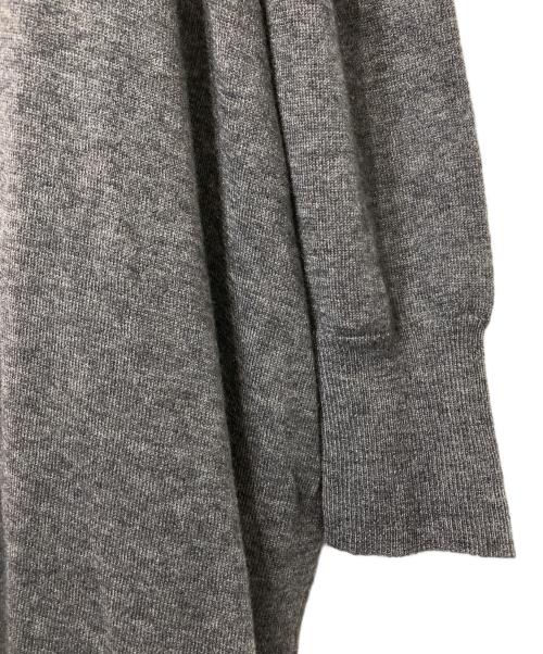 mizuiro-ind（ミズイロインド）mizuiro-ind (ミズイロインド) ニットワンピース ブラック×グレー サイズ:FREEの古着・服飾アイテム