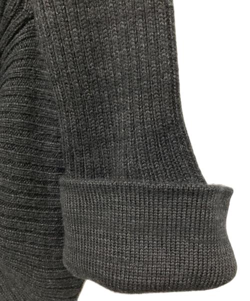 YOHJI YAMAMOTO（ヨウジヤマモト）YOHJI YAMAMOTO (ヨウジヤマモト) リネンブレンド変形ウールニット ブラック サイズ:2の古着・服飾アイテム