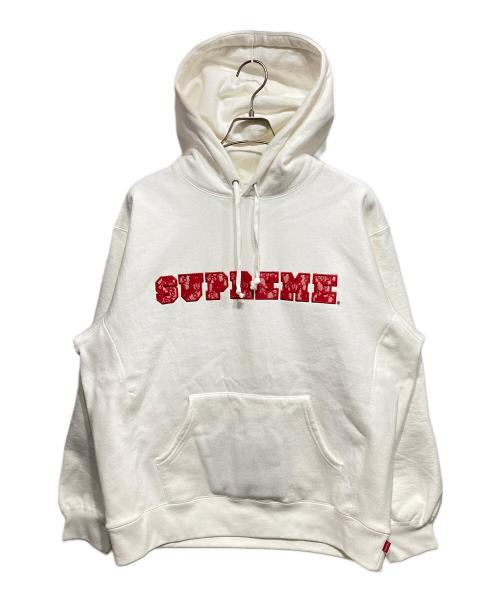 SUPREME（シュプリーム）SUPREME (シュプリーム) Lace Hooded Sweatshirt ホワイト サイズ:Largeの古着・服飾アイテム