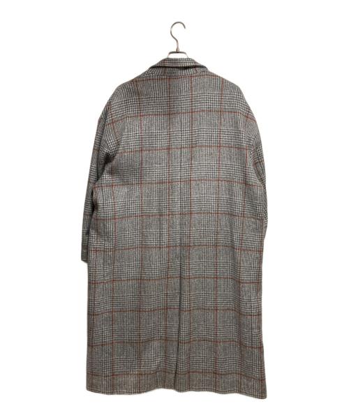 UNITED TOKYO（ユナイテッドトーキョー）UNITED TOKYO (ユナイテッドトーキョー) チェックオーバーサイズチェスターコート グレー サイズ:2の古着・服飾アイテム